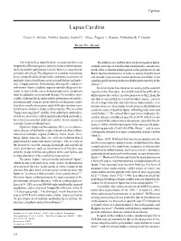 Lupus Carditis Volume 74, (Nº 1), 2000