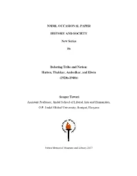 NMML OCCASIONAL PAPER HISTORY and SOCIETY New