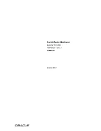 Oracle Fusion Middleware Licensing Information, 11G Release 1 (11.1.1) E14860-15