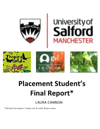 Placement Student's Final Report*