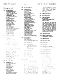 SWR2 Programm Vom 26. Juli Bis 1. August 2021