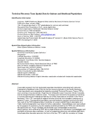 Technical Recovery Team Spatial Data for Salmon and Steelhead Populations