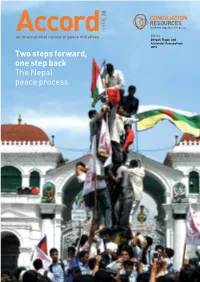Two Steps Forward, One Step Back the Nepal Peace Process 26