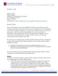 December 11, 2020 Maggie O'grady Program Manager Institute For
