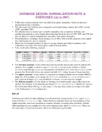 Normalization Exercises