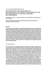 Occurrence and Ecological Significance Of