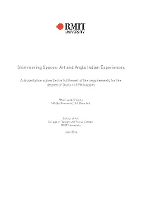 Shimmering Spaces: Art and Anglo Indian Experiences