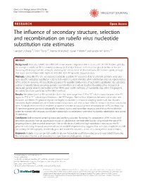 The Influence of Secondary Structure, Selection and Recombination On