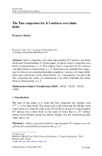 The Tate Conjecture for K3 Surfaces Over Finite Fields