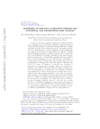 Properties of Principal Component Methods for Functional And
