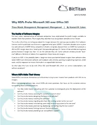Why Msps Prefer Microsoft 365 Over Office 365