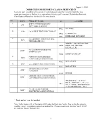 Class 4 Pesticides