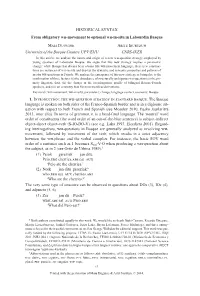 HISTORICAL SYNTAX from Obligatory WH-Movement to Optional WH-In-Situ in Labourdin Basque MAIA DUGUINE ARITZ IRURTZUN University
