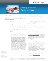 Marklogic® Developer Training and Support