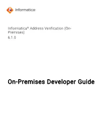 On-Premises Developer Guide