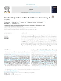 Refined Model Age for Orientale Basin Derived from Zonal Crater Dating of Its Ejecta