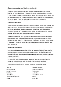 Template Letters