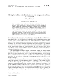 Does the Law Preclude a Future for US Unions? Richard W