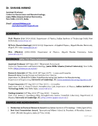 Dr. SHAHAB AHMAD