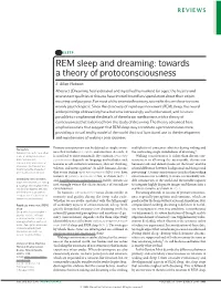 REM Sleep and Dreaming: Towards a Theory of Protoconsciousness