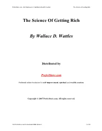 The Science of Getting Rich by Wallace D. Wattles