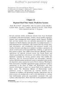 Wildland Fires and Air Pollution. Developments in Environmental