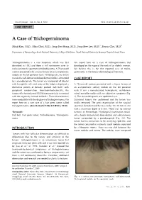 A Case of Trichogerminoma