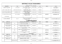 District Functionaries Corporation