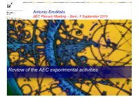 Experimental Activities in Line with LHEP Long Standing Tradition