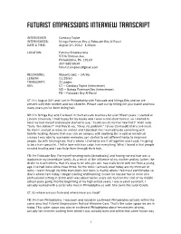 Futurist Empressions Interview Transcript