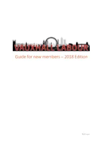 Guide for New Members – 2018 Edition