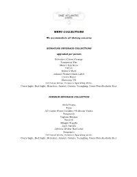 Menu Collections