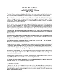 2018 State of the City Address by Mayor Richard C
