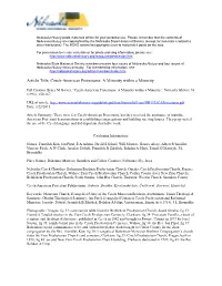 Czech-American Protestants: a Minority Within a Minority