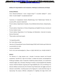 Database for Drug Metabolism and Comparisons, Nicedrug.Ch, Aids