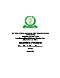 Department of Studies In