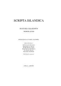 Scripta Islandica 60