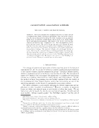 (Symmetric) Association Schemes Was First Given in the Design Of
