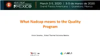 What Nadcap Means to the Quality Program
