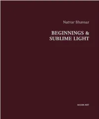 Beginnings & Sublime Light