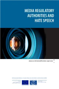 Media Regulatory Authorities and Hate Speech