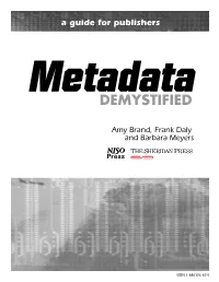 Metadata Demystified: a Guide for Publishers