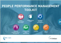 People Performance Management Toolkit About This Toolkit