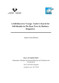 Taylor's Search for Self-Identity in the Bean Trees by Barbara Kingsolver