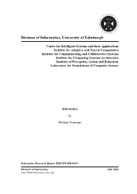 Division of Informatics, University of Edinburgh