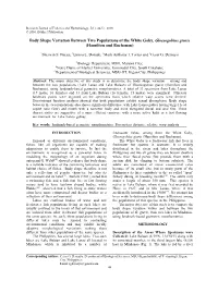 Geometric Morphometric Analysis of Body Shape Variation Among And