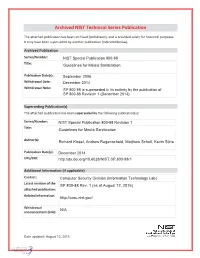 Guidelines for Media Sanitization