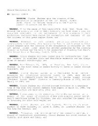 Senate Resolution No. 681 Senator COMRIE BY: Claire Shulman Upon