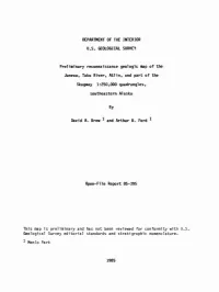 Skagway 1 :250,M)O Quadrangl Es , Open-File Report 85-395 Menlo Park