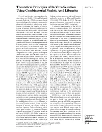 Theoretical Principles of in Vitro Selection Using Combinatorial